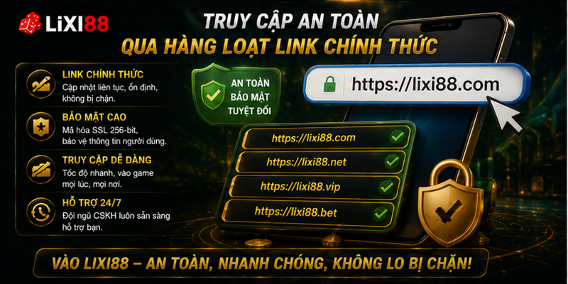 Truy cập an toàn qua hàng loạt link chính thức
