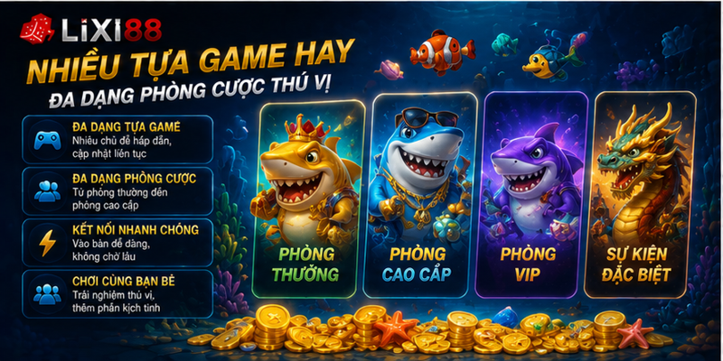 Nhiều tựa game hay và đa dạng phòng cược thú vị Nhiều tựa game hay và đa dạng phòng cược thú vị