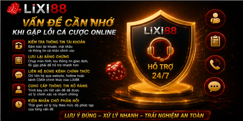 Vấn đề cần nhớ khi gặp lỗi cá cược online Vấn đề cần nhớ khi gặp lỗi cá cược online
