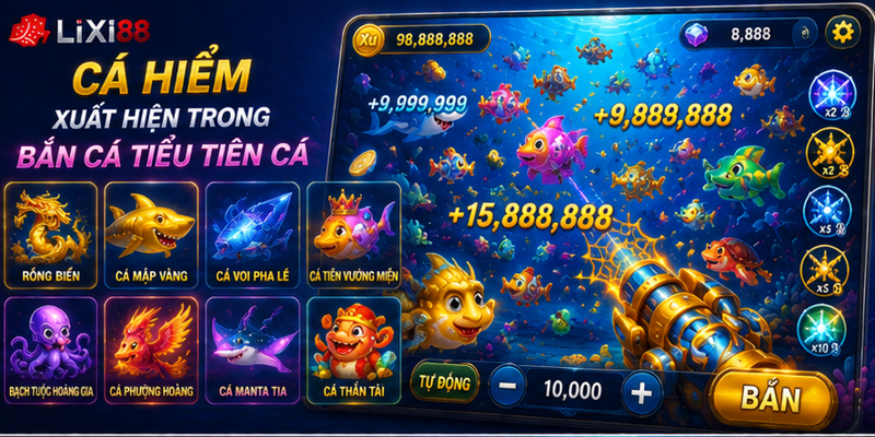Cá hiếm xuất hiện trong bắn cá tiểu tiên cáCá hiếm xuất hiện trong bắn cá tiểu tiên cá Cá hiếm xuất hiện trong bắn cá tiểu tiên cá