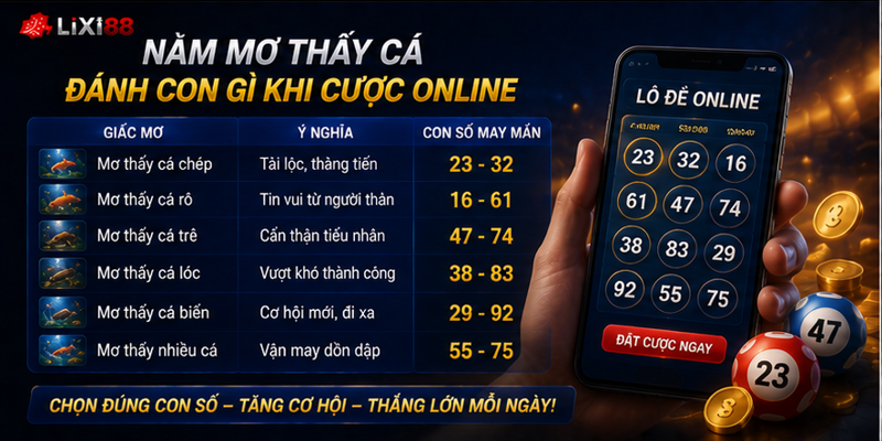 Nằm mơ thấy cá đánh con gì khi cược online Nằm mơ thấy cá đánh con gì khi cược online